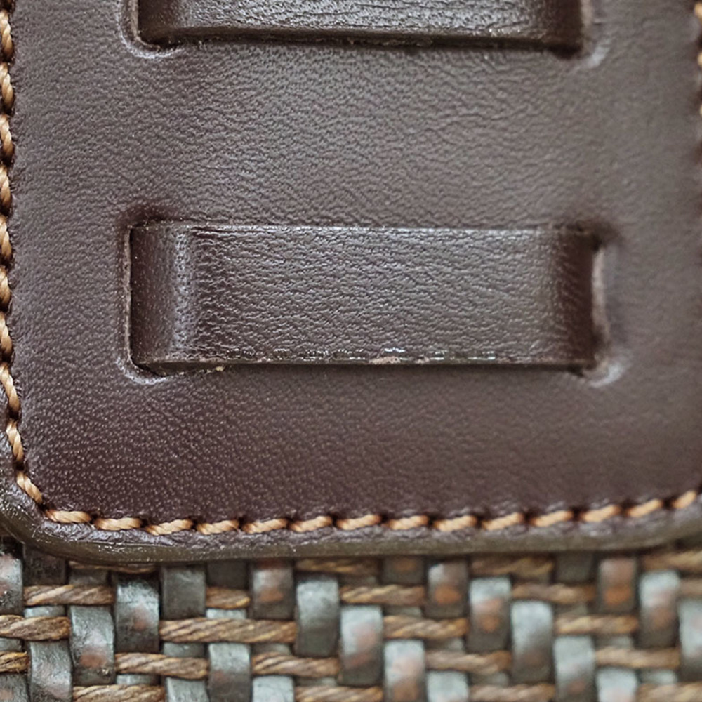 LOEWE Tote Bag Braided Basket Bucket Brown Leather Ladies - Picture 8 of 10